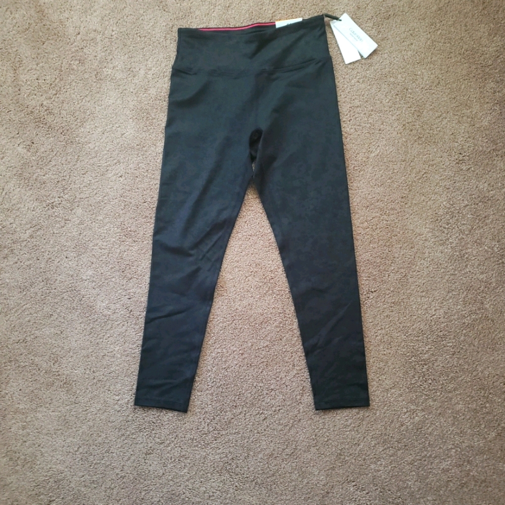 Calvin Klein performance black crop legging. Tags